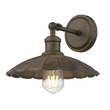 Golden Canada 3124-1W DR - Wry Lighting Clemence 1-light Wall Sconce in Dark Rust